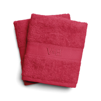 Bath towel combed cotton - Nuage - 2 x (70 x 140 cm) Blush pink
