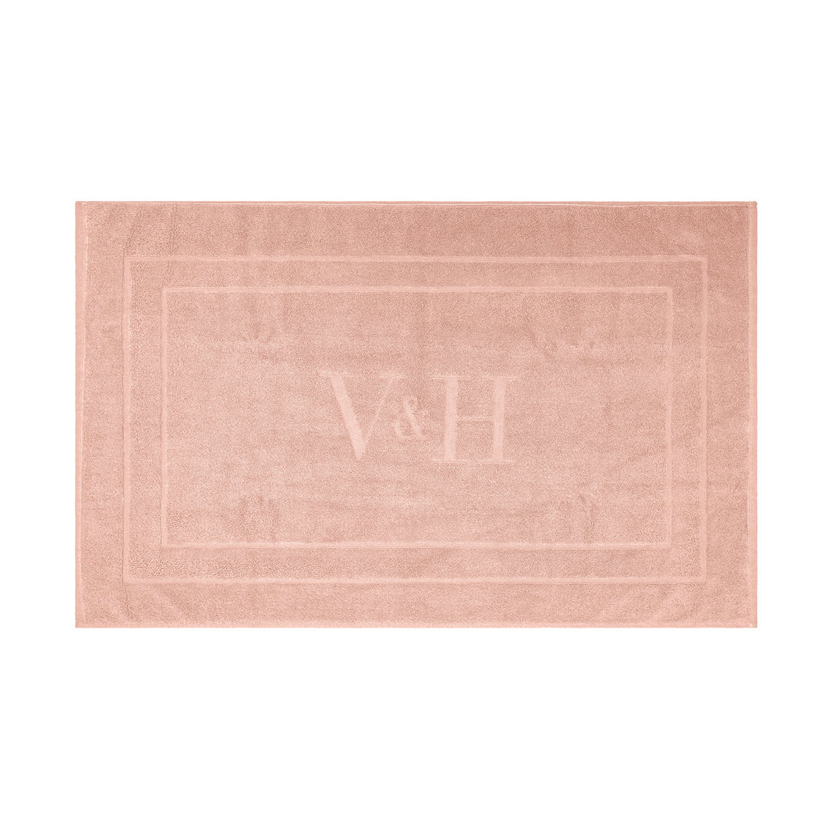 Bath mat cotton - 60 x 100 cm Salmon pink