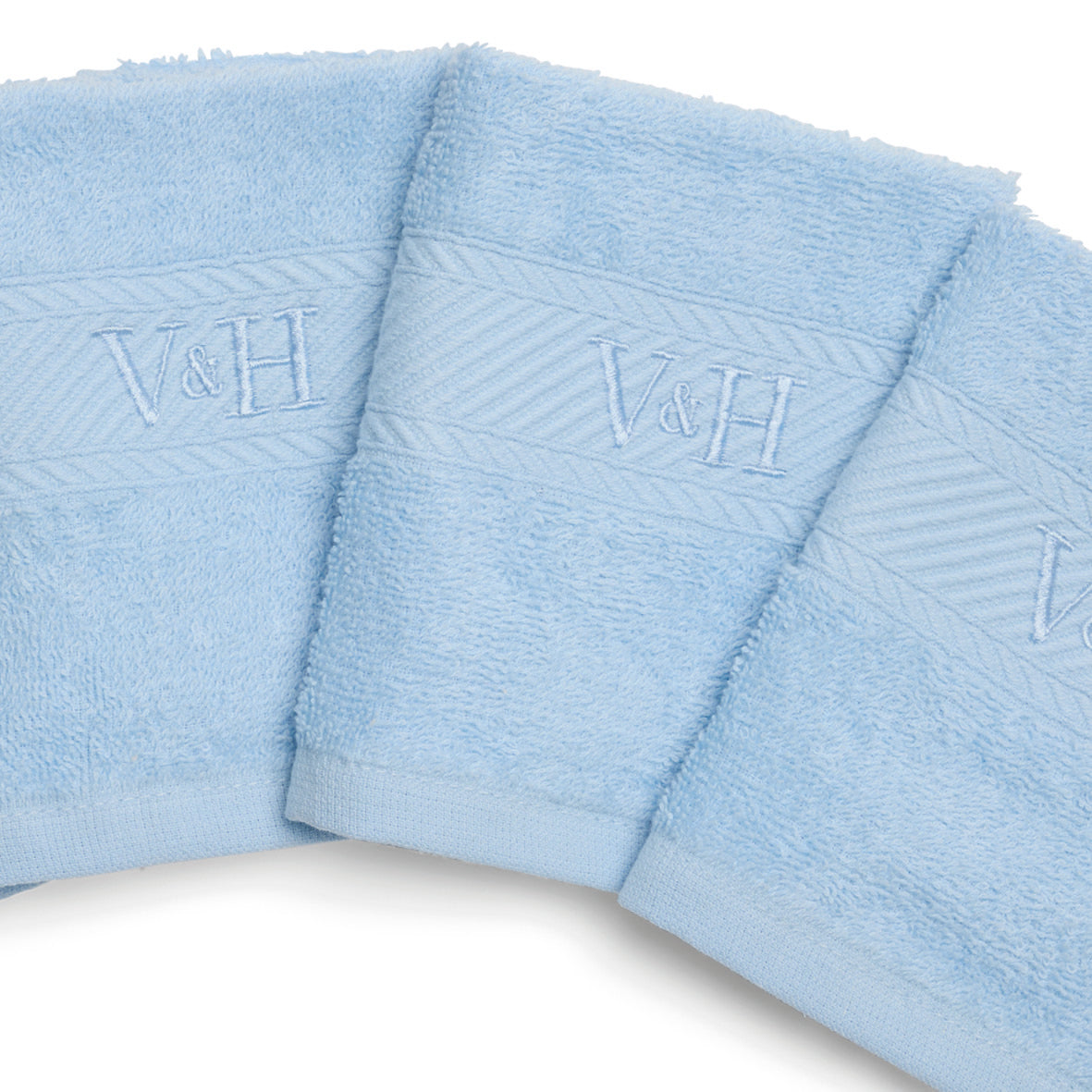 Guest towel combed cotton - Nuage - 4 x (30 x 30 cm)