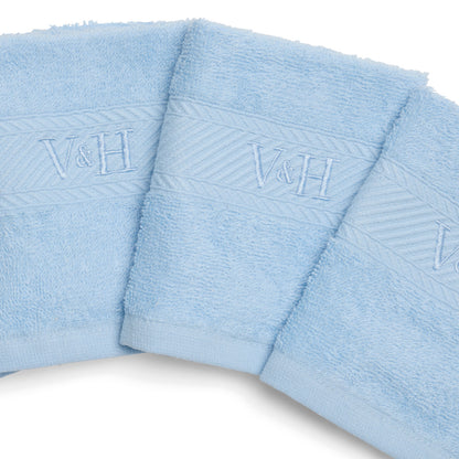 Guest towel combed cotton - Nuage - 4 x (30 x 30 cm)