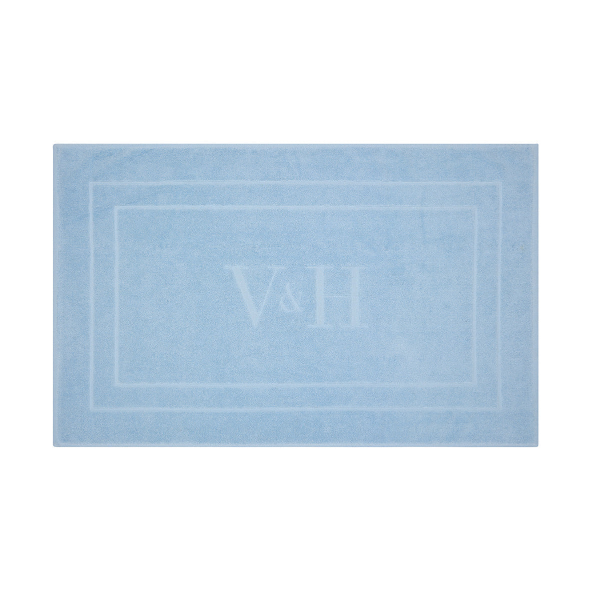 Bath mat cotton - 60 x 100 cm Powder blue