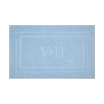 Bath mat cotton - 60 x 100 cm Powder blue