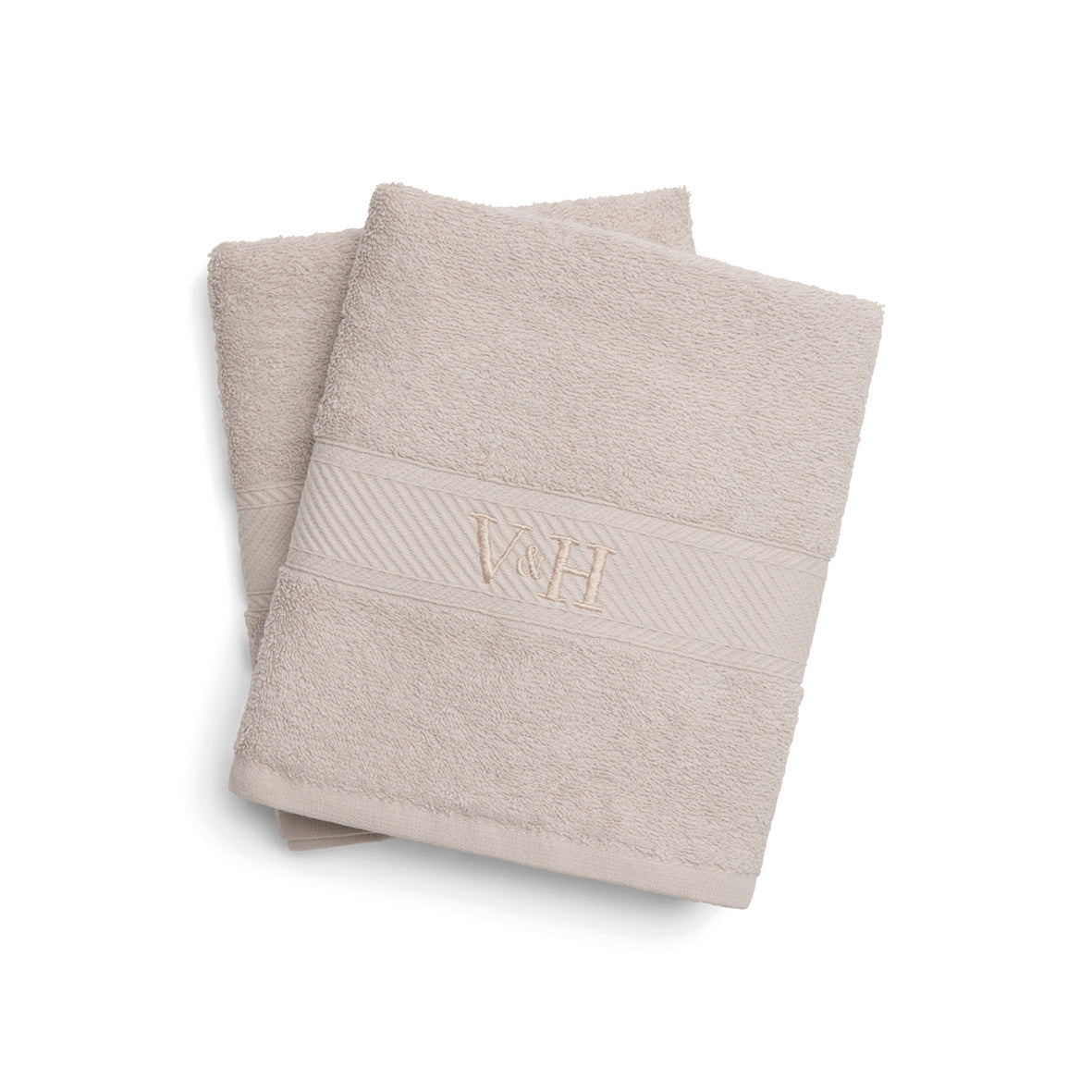 Hand towel combed cotton - Nuage - 2 x (50 x 100 cm) Sand