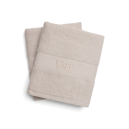 Hand towel combed cotton - Nuage - 2 x (50 x 100 cm) Sand