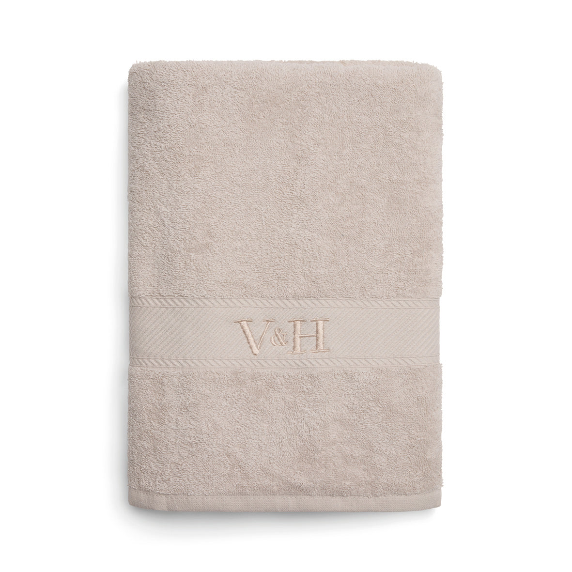 Bath towel combed cotton - Nuage - 100 x 150 cm Sand