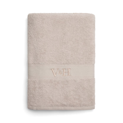 Bath towel combed cotton - Nuage - 100 x 150 cm Sand