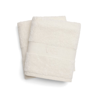 Hand towel combed cotton - Nuage - 2 x (50 x 100 cm) White