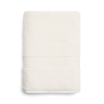 Bath towel combed cotton - Nuage - 100 x 150 cm White