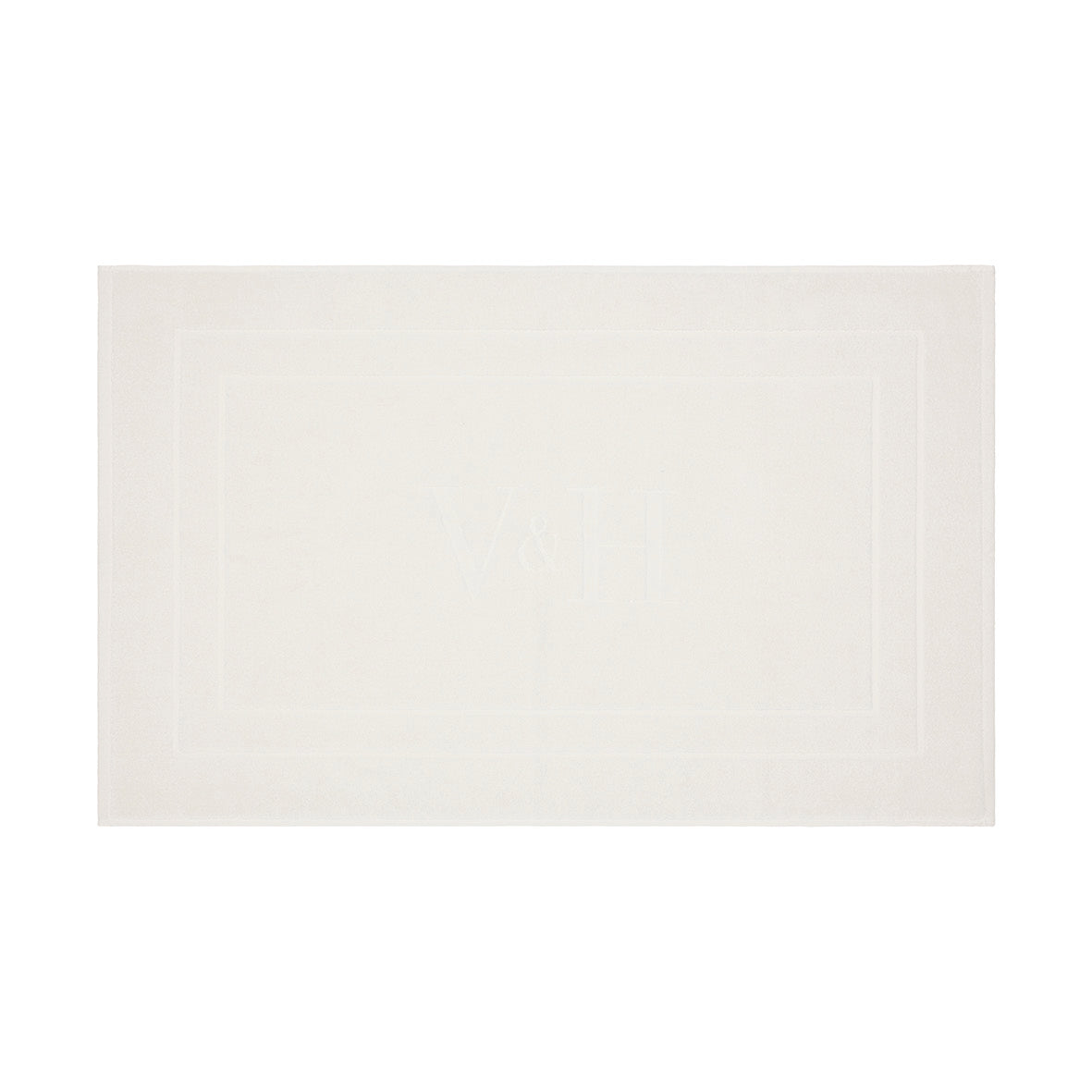 Bath mat cotton - 60 x 100 cm White