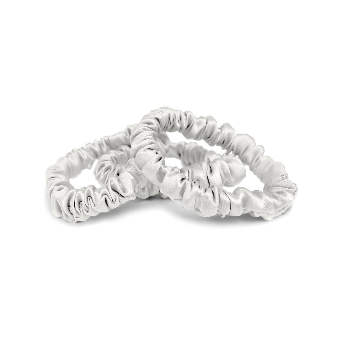 Skinny scrunchy silk - Iséa White - D 6 cm