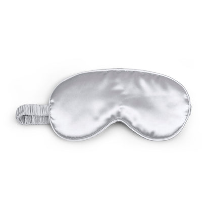 Eyemask silk - Lunea Silver - 8.5 x 20.5 cm