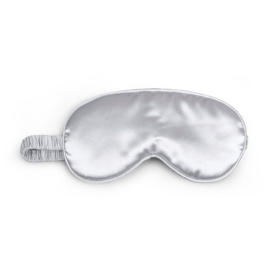 Eyemask silk - Lunea Silver - 8.5 x 20.5 cm