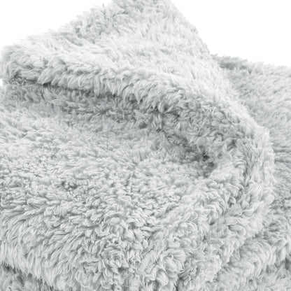 Teddy plaid - Light grey - 130 x 170 cm
