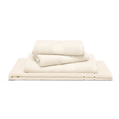 Complete bath linen set combed cotton - Nuage Ivory