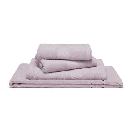 Complete bath linen set combed cotton - Nuage Lila