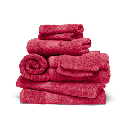 Complete bath linen set combed cotton - Nuage Blush pink