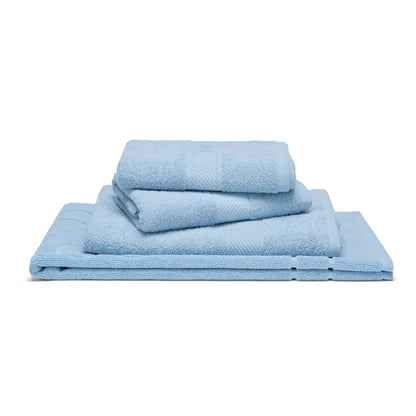 Complete bath linen set combed cotton - Nuage Powder blue