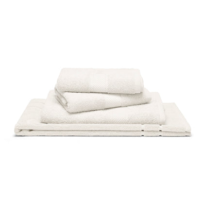 Complete bath linen set combed cotton - Nuage White