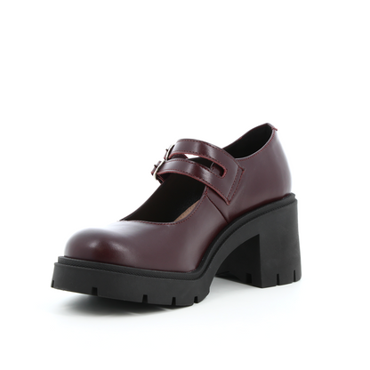 Derbies en cuir Étincelle Bordeaux