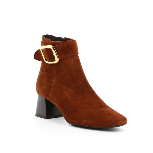 Bottes en cuir Aurore Cognac