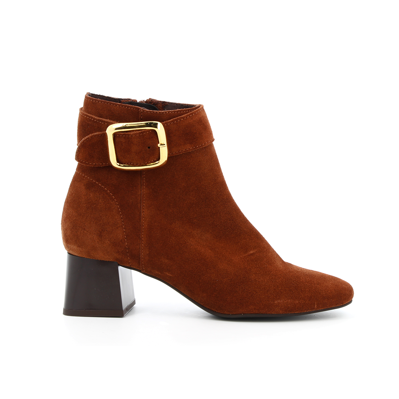 Bottes en cuir Aurore Cognac