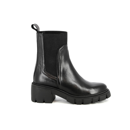Bottes en cuir Brume Noir