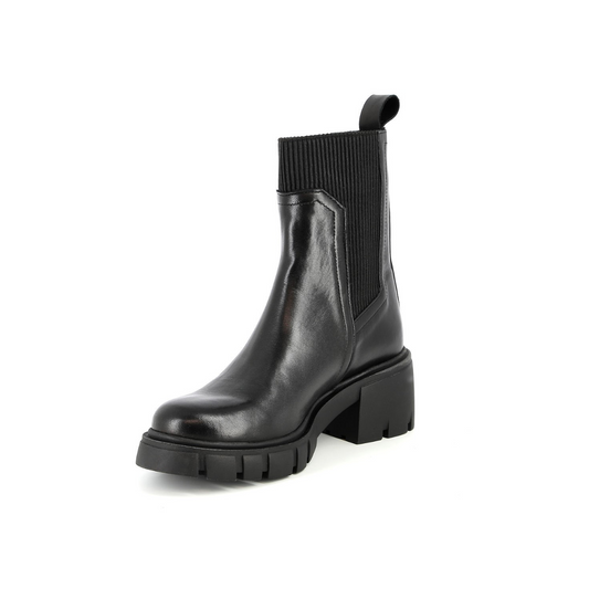 Bottes en cuir Brume Noir