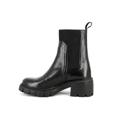 Bottes en cuir Brume Noir