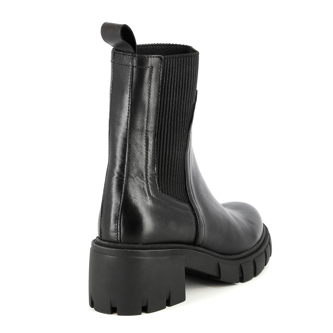 Bottes en cuir Brume Noir