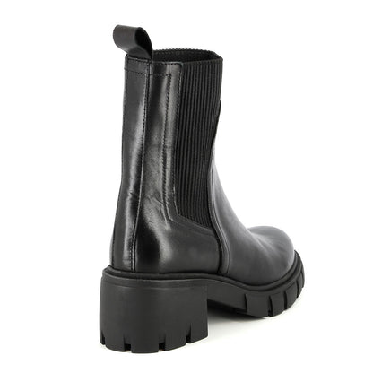 Bottes en cuir Brume Noir
