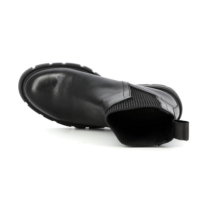 Bottes en cuir Brume Noir