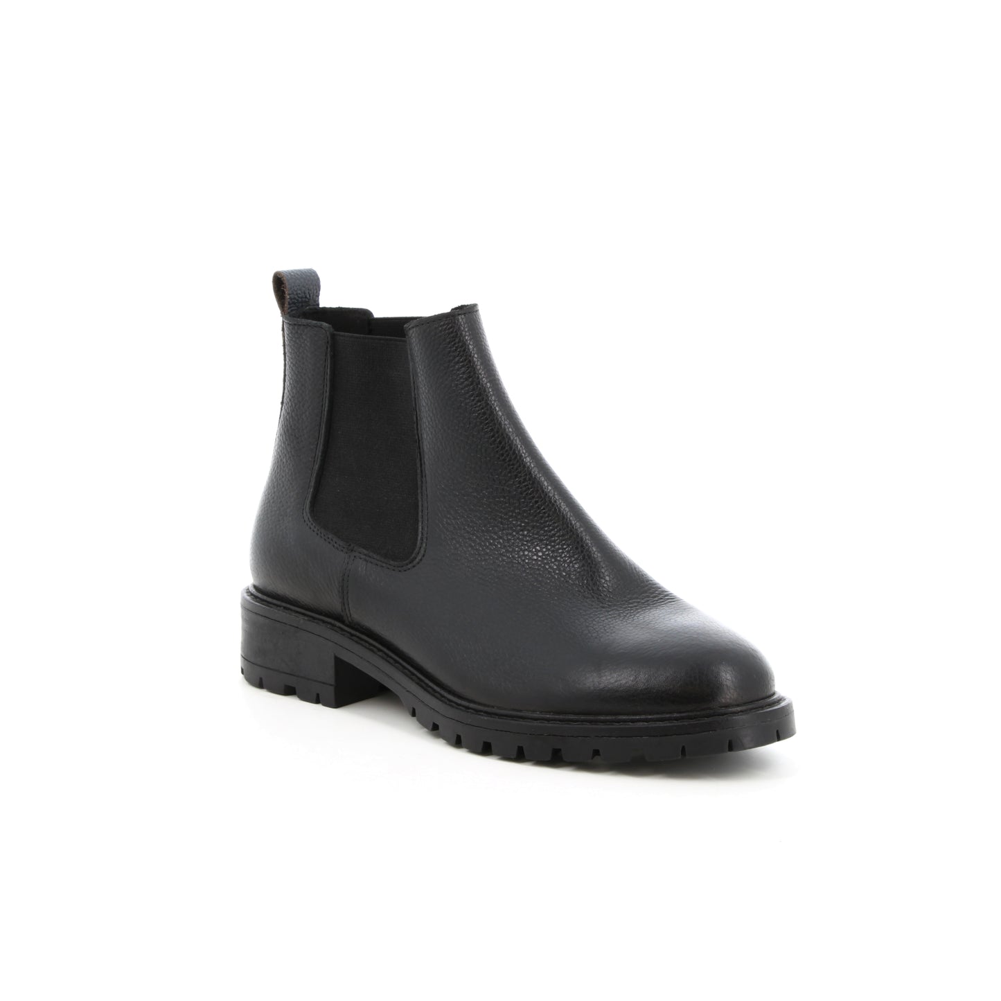 Boots en cuir Flamme Noir