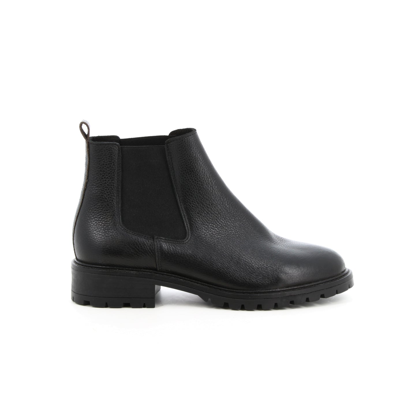 Boots en cuir Flamme Noir