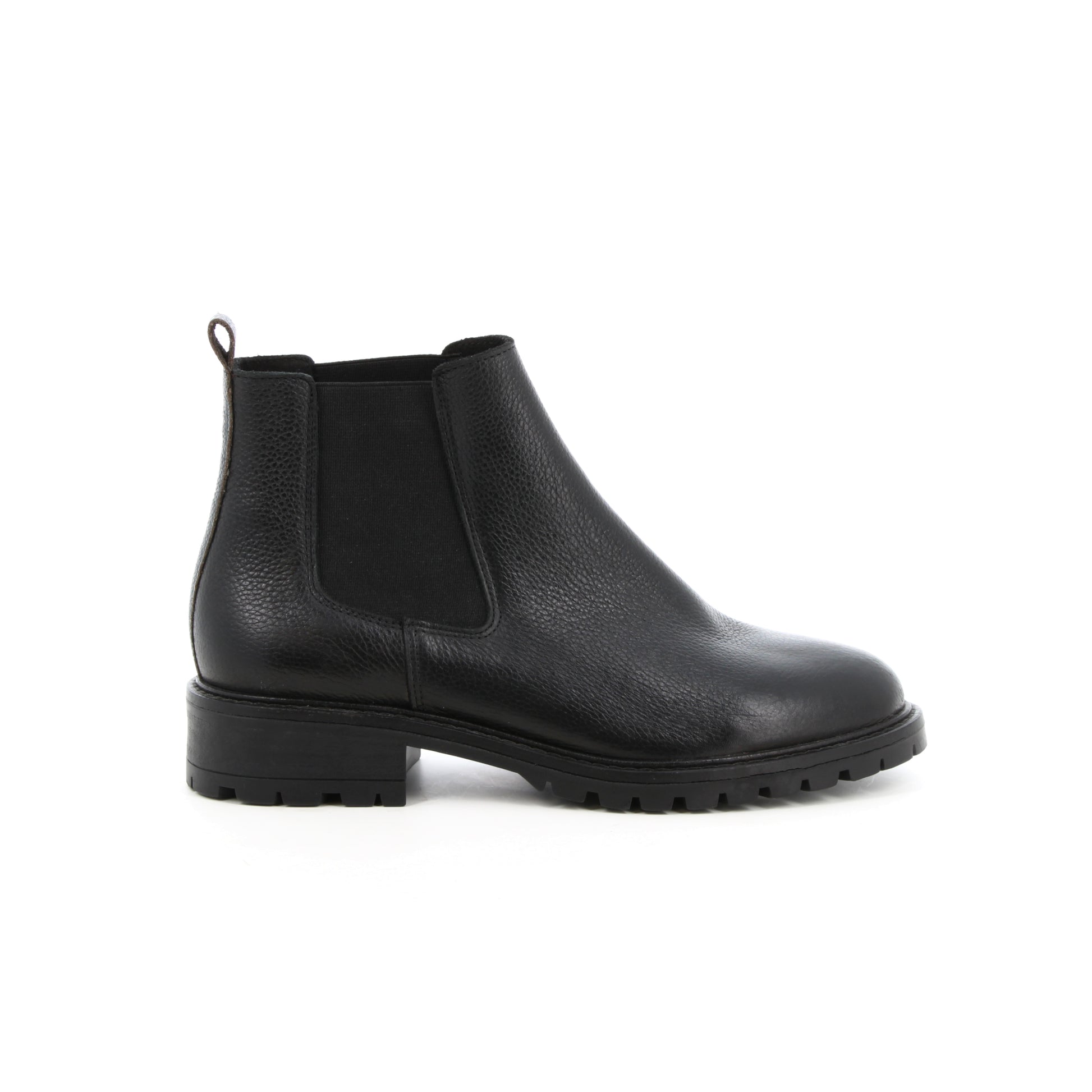 Boots en cuir Flamme Noir