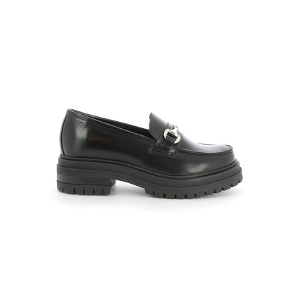 Mocassins en cuir Givre Noir