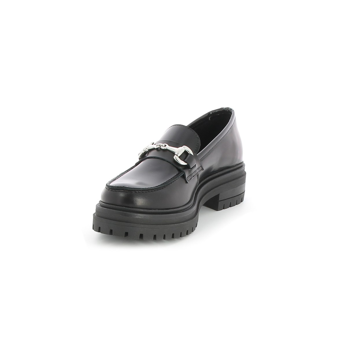 Mocassins en cuir Givre Noir