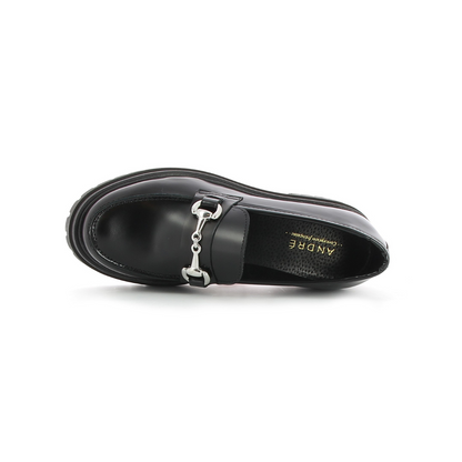 Mocassins en cuir Givre Noir