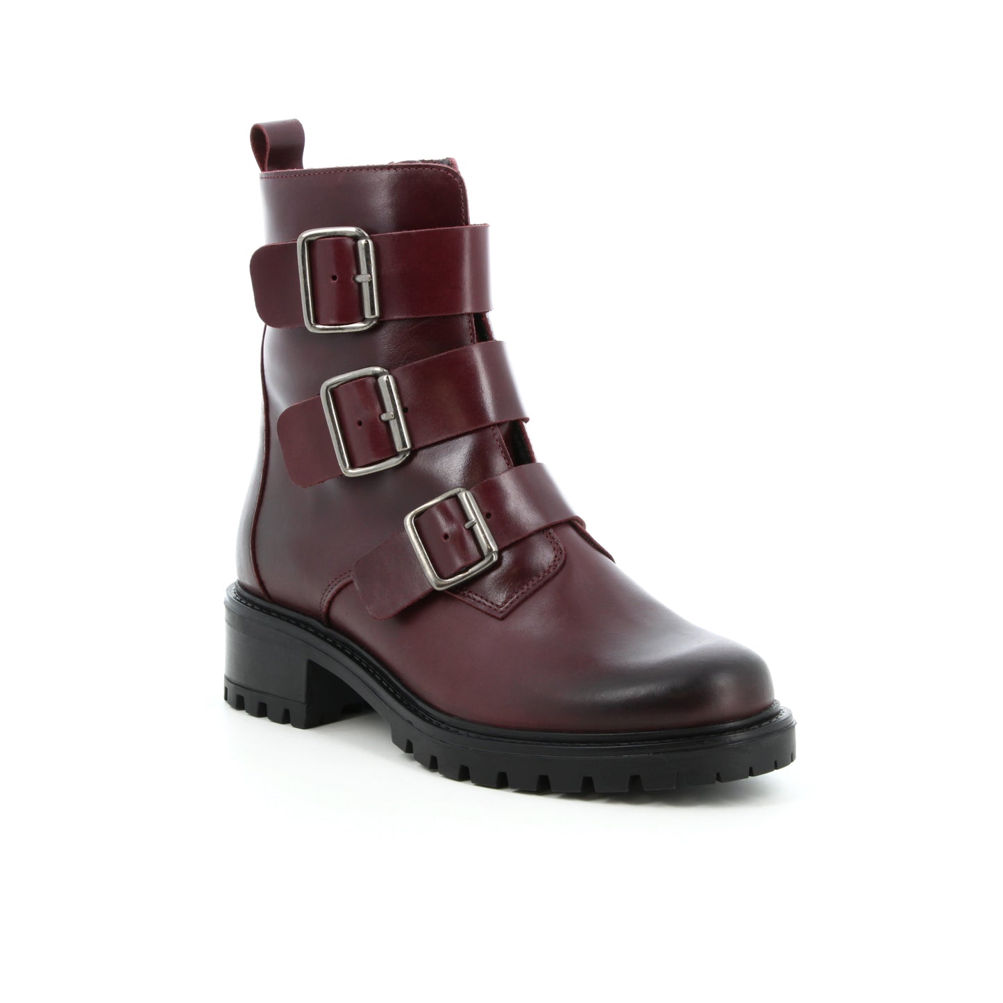 Boots en cuir Sabline Bordeaux