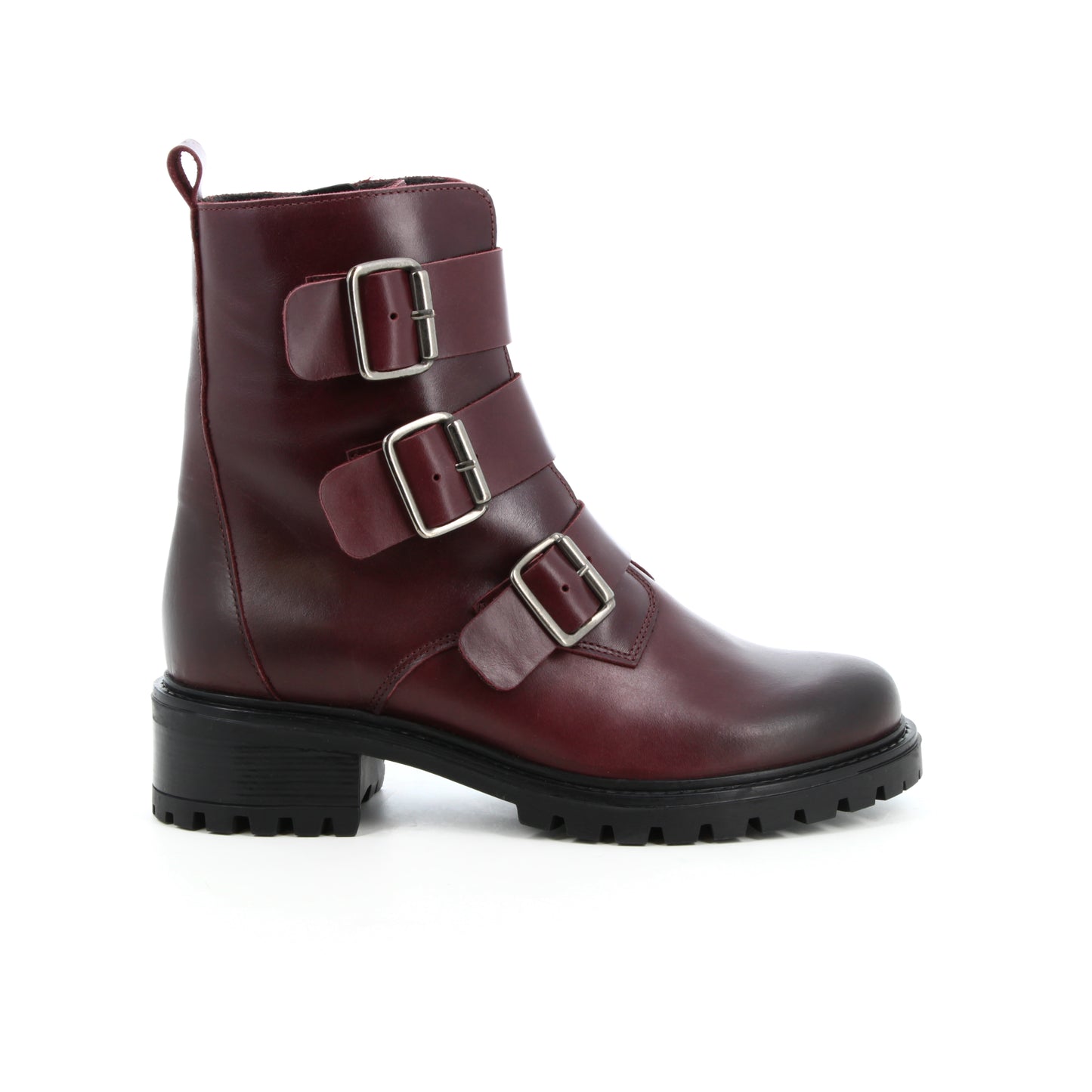 Boots en cuir Sabline Bordeaux