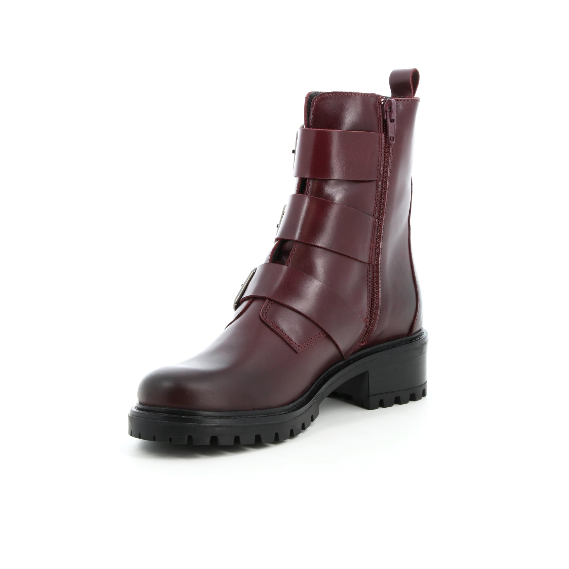Boots en cuir Sabline Bordeaux