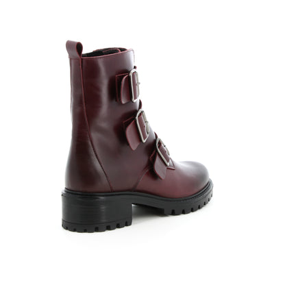 Boots en cuir Sabline Bordeaux