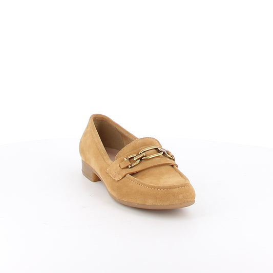 Mocassins en cuir Cobra Beige