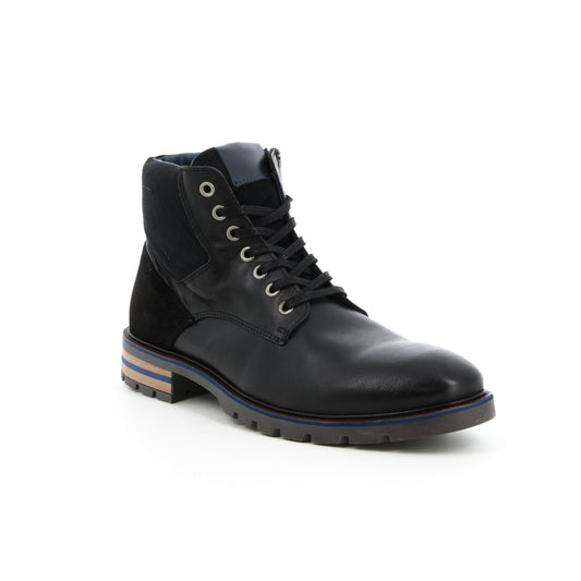 Boots en cuir Gecko Noir