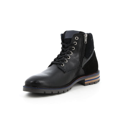 Boots en cuir Gecko Noir