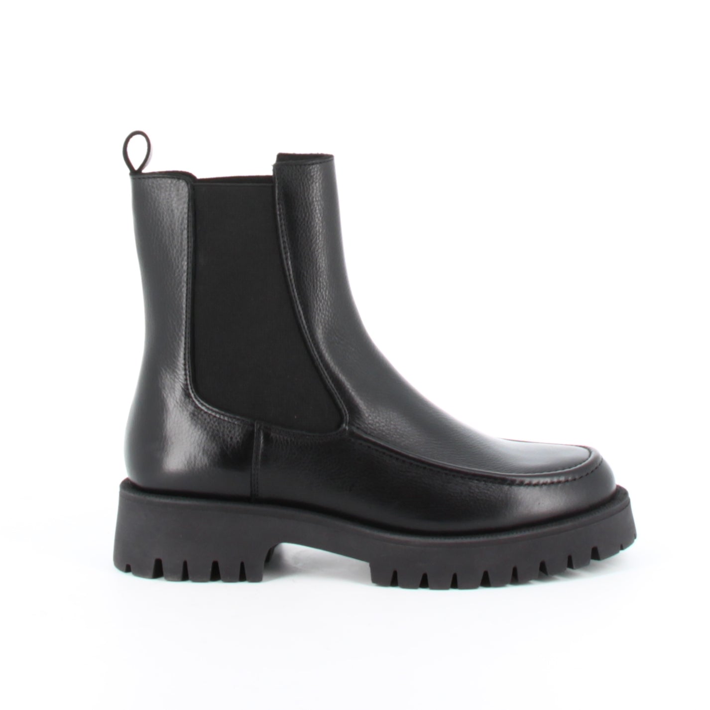 Boots en cuir Éclat Noir