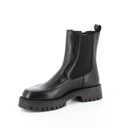 Boots en cuir Éclat Noir