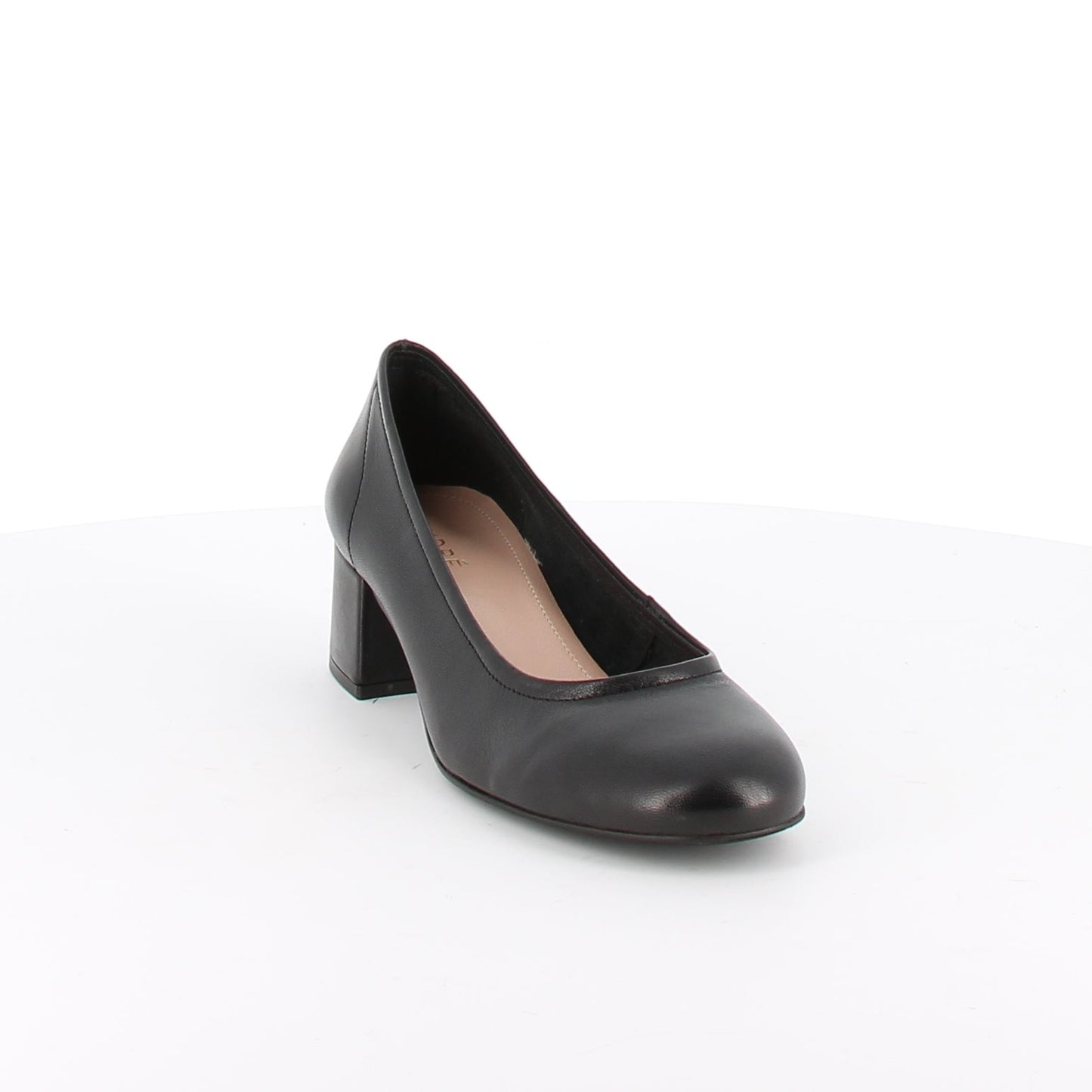 Escarpins en cuir Satinée Noir