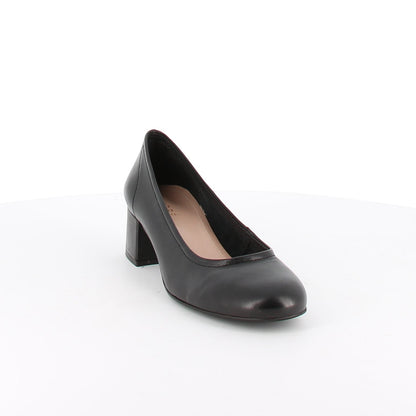 Escarpins en cuir Satinée Noir
