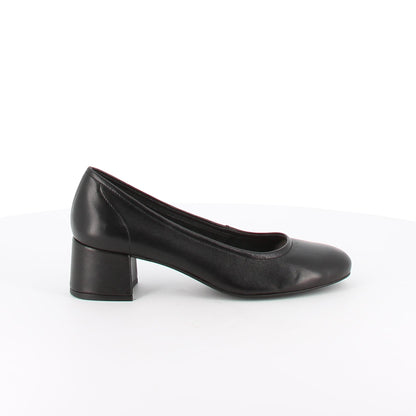 Escarpins en cuir Satinée Noir