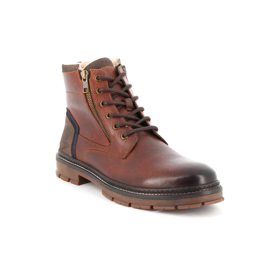 Boots en cuir Soierie Marron